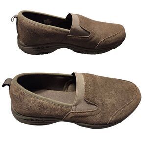 Easy Spirit Taiga slip on comfort shoe taupe suede 7.5m new